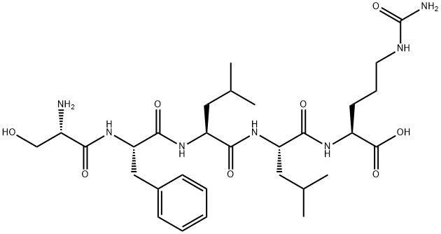 H-SER-PHE-LEU-LEU-CIT-OH Structure