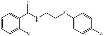 N-(2-[(4-BROMOPHENYL)SULFANYL]ETHYL)-2-CHLOROBENZENECARBOXAMIDE Struktur