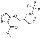 METHYL 3-([3-(TRIFLUOROMETHYL)BENZYL]OXY)-2-THIOPHENECARBOXYLATE Struktur