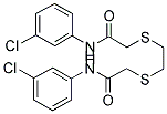 2-[(2-([2-(3-CHLOROANILINO)-2-OXOETHYL]SULFANYL)ETHYL)SULFANYL]-N-(3-CHLOROPHENYL)ACETAMIDE Struktur