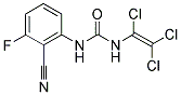 N-(2-CYANO-3-FLUOROPHENYL)-N'-(1,2,2-TRICHLOROVINYL)UREA Struktur