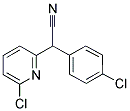 2-(4-CHLOROPHENYL)-2-(6-CHLORO-2-PYRIDINYL)ACETONITRILE Struktur