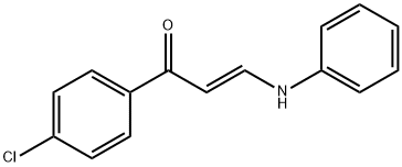 3-ANILINO-1-(4-CHLOROPHENYL)-2-PROPEN-1-ONE Struktur