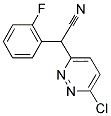 2-(6-CHLORO-3-PYRIDAZINYL)-2-(2-FLUOROPHENYL)ACETONITRILE Struktur