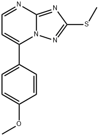 7-(4-METHOXYPHENYL)-2-(METHYLSULFANYL)[1,2,4]TRIAZOLO[1,5-A]PYRIMIDINE Struktur