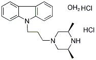 9-[3-(CIS-3,5-DIMETHYL-1-PIPERAZINYL)PROPYL]CARBAZOLE DIHYDROCHLORIDE MONOHYDRATE Struktur