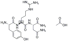 H-TYR-ARG-ASN-NH2 ACOH Struktur