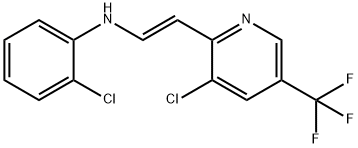 2-CHLORO-N-(2-[3-CHLORO-5-(TRIFLUOROMETHYL)-2-PYRIDINYL]VINYL)ANILINE Struktur