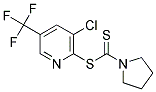 (3-CHLORO-5-(TRIFLUOROMETHYL)(2-PYRIDYLTHIO))PYRROLIDINYLMETHANE-1-THIONE Struktur