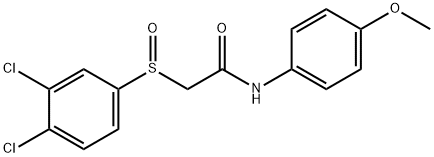 2-[(3,4-DICHLOROPHENYL)SULFINYL]-N-(4-METHOXYPHENYL)ACETAMIDE Struktur