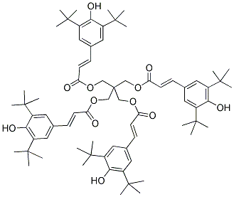 PENTAERYTHRITYL TETRABIS(3,5-DI-TERT-BUTYL-4-HYDROXYCINNAMATE) Struktur