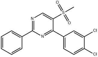 4-(3,4-DICHLOROPHENYL)-2-PHENYL-5-PYRIMIDINYL METHYL SULFONE Struktur