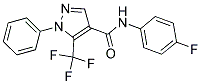 N-(4-FLUOROPHENYL)-1-PHENYL-5-(TRIFLUOROMETHYL)-1H-PYRAZOLE-4-CARBOXAMIDE Struktur