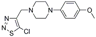 1-[(5-CHLORO-1,2,3-THIADIAZOL-4-YL)METHYL]-4-(4-METHOXYPHENYL)PIPERAZINE Struktur