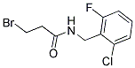 N1-(2-CHLORO-6-FLUOROBENZYL)-3-BROMOPROPANAMIDE Struktur