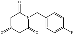 4-(4-FLUOROBENZYL)-1LAMBDA4,4-THIAZINANE-1,3,5-TRIONE Struktur