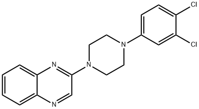 2-[4-(3,4-DICHLOROPHENYL)PIPERAZINO]QUINOXALINE Struktur