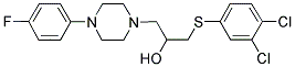 1-[(3,4-DICHLOROPHENYL)SULFANYL]-3-[4-(4-FLUOROPHENYL)PIPERAZINO]-2-PROPANOL Struktur