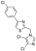 4-(4-CHLOROPHENYL)-2-[(4,5-DICHLORO-1H-IMIDAZOL-1-YL)METHYL]-1,3-THIAZOLE Struktur