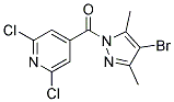 (4-BROMO-3,5-DIMETHYL-1H-PYRAZOL-1-YL)(2,6-DICHLORO-4-PYRIDYL)METHANONE Struktur