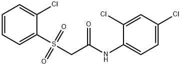 2-[(2-CHLOROPHENYL)SULFONYL]-N-(2,4-DICHLOROPHENYL)ACETAMIDE Struktur