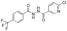 N'-[(6-CHLOROPYRIDIN-3-YL)CARBONYL]-4-(TRIFLUOROMETHYL)BENZOHYDRAZIDE Struktur