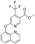 6-[(QUINOLIN-8-YL)OXY]-4-(TRIFLUOROMETHYL)PYRIDINE-3-CARBOXYLIC ACID, METHYL ESTER Struktur