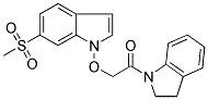 2,3-DIHYDRO-[[[6-(METHYLSULPHONYL)INDOL-1-YL]OXY]METHYL]CARBONYL-(1H)-INDOLE Struktur