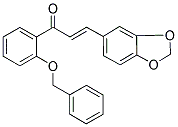 3-(1,3-BENZODIOXOL-5-YL)-1-[2-(BENZYLOXY)PHENYL]PROP-2-EN-1-ONE Struktur