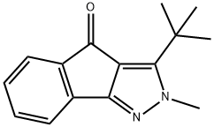 3-(TERT-BUTYL)-2-METHYLINDENO[3,2-C]PYRAZOL-4-ONE Struktur