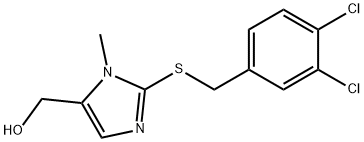 (2-[(3,4-DICHLOROBENZYL)SULFANYL]-1-METHYL-1H-IMIDAZOL-5-YL)METHANOL Struktur