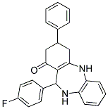 2,10-DIAZA-9-(4-FLUOROPHENYL)-5-PHENYLTRICYCLO[9.4.0.0(3,8)]PENTADECA-1(11),3(8),12,14-TETRAEN-7-ONE Struktur