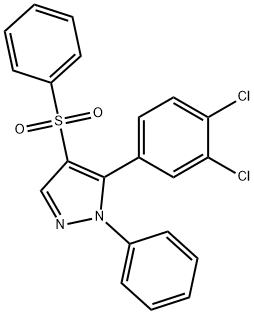 5-(3,4-DICHLOROPHENYL)-1-PHENYL-1H-PYRAZOL-4-YL PHENYL SULFONE Struktur