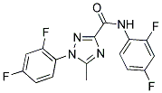 N,1-BIS(2,4-DIFLUOROPHENYL)-5-METHYL-1H-1,2,4-TRIAZOLE-3-CARBOXAMIDE Struktur