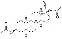 5-ALPHA-ANDROSTAN-17-ALPHA-ETHYNYL-3-BETA, 17-BETA-DIOL DIACETATE Struktur