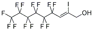 4,4,5,5,6,6,7,7,8,8,9,9,9-TRIDECAFLUORO-2-IODO-2-NONEN-1-OL Struktur