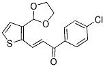 1-(4-CHLOROPHENYL)-3-[3-(1,3-DIOXOLAN-2-YL)-2-THIENYL]PROP-2-EN-1-ONE Struktur