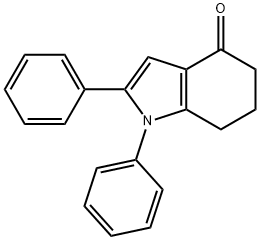 1,2-DIPHENYL-1,5,6,7-TETRAHYDRO-4H-INDOL-4-ONE Struktur