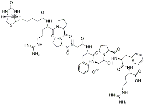 BIOTIN-ARG-PRO-PRO-GLY-PHE-SER-PRO-PHE-ARG Struktur