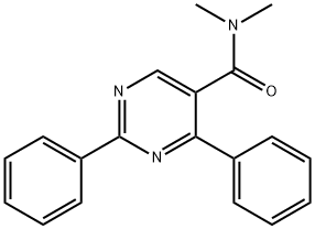 N,N-DIMETHYL-2,4-DIPHENYL-5-PYRIMIDINECARBOXAMIDE Struktur