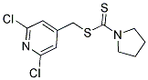 (2,6-DICHLORO-4-PYRIDYL)METHYL PYRROLIDINE-1-CARBODITHIOATE Struktur