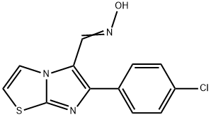 6-(4-CHLOROPHENYL)IMIDAZO[2,1-B][1,3]THIAZOLE-5-CARBALDEHYDE OXIME Struktur