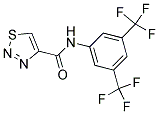 N-[3,5-BIS(TRIFLUOROMETHYL)PHENYL]-1,2,3-THIADIAZOLE-4-CARBOXAMIDE Struktur