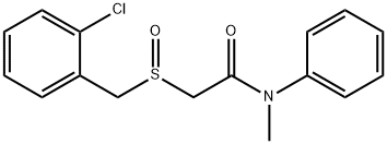 2-[(2-CHLOROBENZYL)SULFINYL]-N-METHYL-N-PHENYLACETAMIDE Struktur