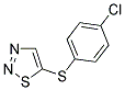 4-CHLOROPHENYL 1,2,3-THIADIAZOL-5-YL SULFIDE Struktur