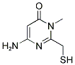 2-THIOMETHYL-3-METHYL-4-OXO-6-AMINO-3,4-DIHYDROPYRIMIDINE Struktur