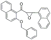 [2-(BENZYLOXY)-1-NAPHTHYL][3-(1-NAPHTHYL)OXIRAN-2-YL]METHANONE Struktur