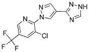 3-CHLORO-2-[4-(1H-1,2,4-TRIAZOL-3-YL)-1H-PYRAZOL-1-YL]-5-(TRIFLUOROMETHYL)PYRIDINE Struktur