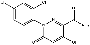 1-(2,4-DICHLOROPHENYL)-4-HYDROXY-6-OXO-1,6-DIHYDRO-3-PYRIDAZINECARBOXAMIDE Struktur