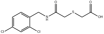 2-((2-[(2,4-DICHLOROBENZYL)AMINO]-2-OXOETHYL)SULFANYL)ACETIC ACID Struktur